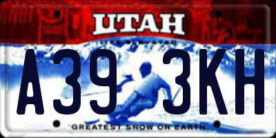 UT license plate A393KH