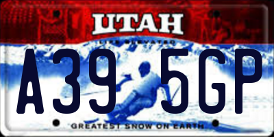 UT license plate A395GP
