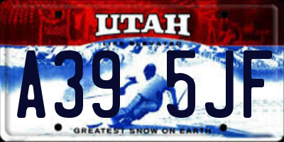 UT license plate A395JF