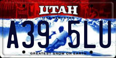 UT license plate A395LU