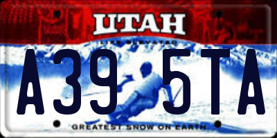 UT license plate A395TA