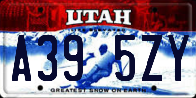 UT license plate A395ZY