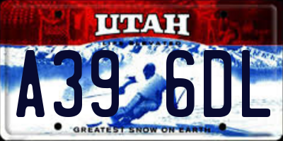 UT license plate A396DL