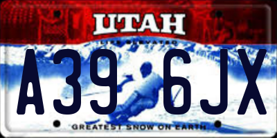 UT license plate A396JX