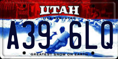 UT license plate A396LQ
