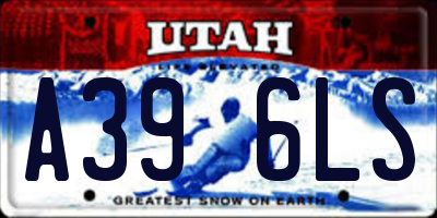 UT license plate A396LS