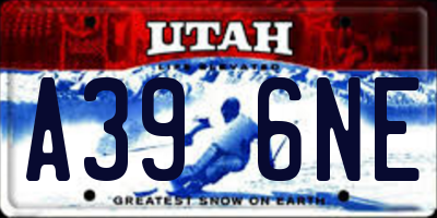 UT license plate A396NE