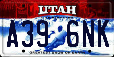 UT license plate A396NK