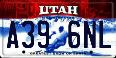 UT license plate A396NL