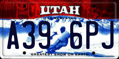 UT license plate A396PJ