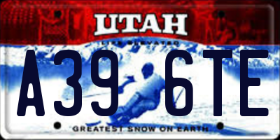 UT license plate A396TE