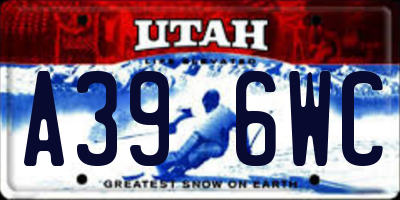 UT license plate A396WC