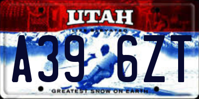 UT license plate A396ZT
