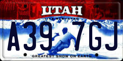 UT license plate A397GJ