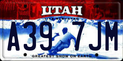 UT license plate A397JM