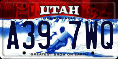 UT license plate A397WQ