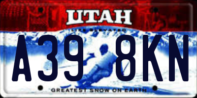 UT license plate A398KN