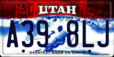 UT license plate A398LJ