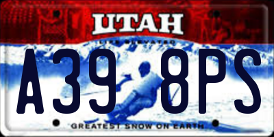 UT license plate A398PS