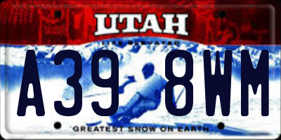 UT license plate A398WM