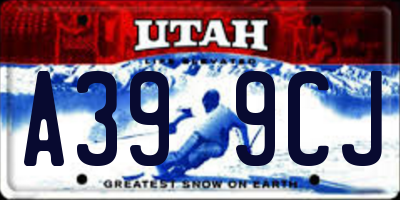 UT license plate A399CJ