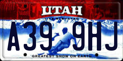 UT license plate A399HJ