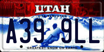 UT license plate A399LL