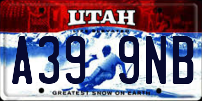 UT license plate A399NB