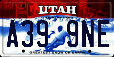 UT license plate A399NE