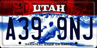 UT license plate A399NJ