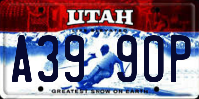 UT license plate A399OP