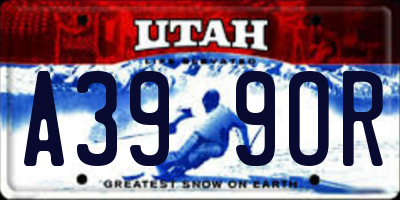 UT license plate A399OR