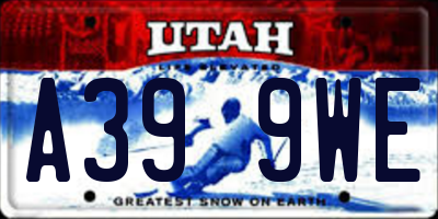 UT license plate A399WE