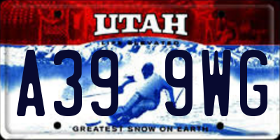 UT license plate A399WG