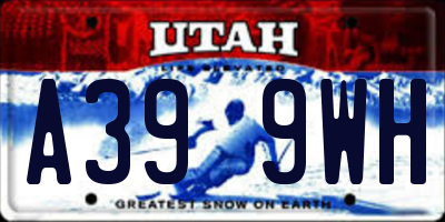 UT license plate A399WH