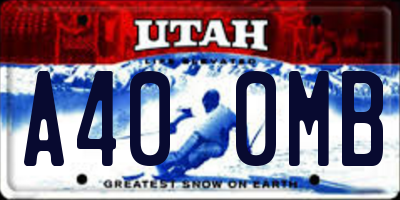 UT license plate A400MB