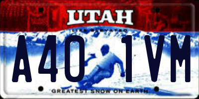 UT license plate A401VM