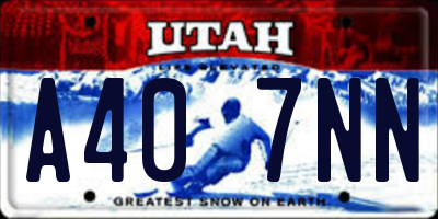 UT license plate A407NN