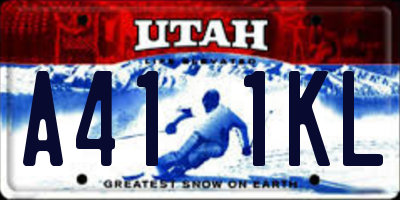 UT license plate A411KL