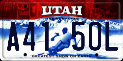 UT license plate A415OL