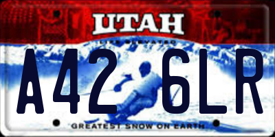 UT license plate A426LR