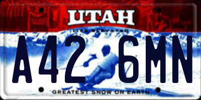 UT license plate A426MN