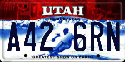 UT license plate A426RN