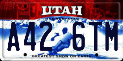UT license plate A426TM