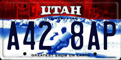 UT license plate A428AP