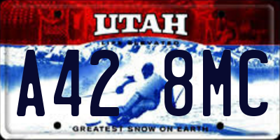UT license plate A428MC
