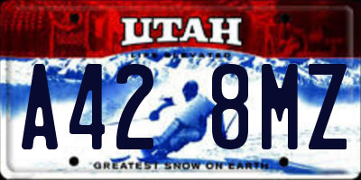 UT license plate A428MZ