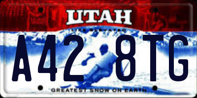UT license plate A428TG