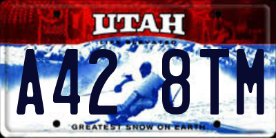 UT license plate A428TM