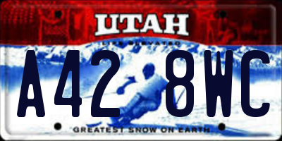 UT license plate A428WC